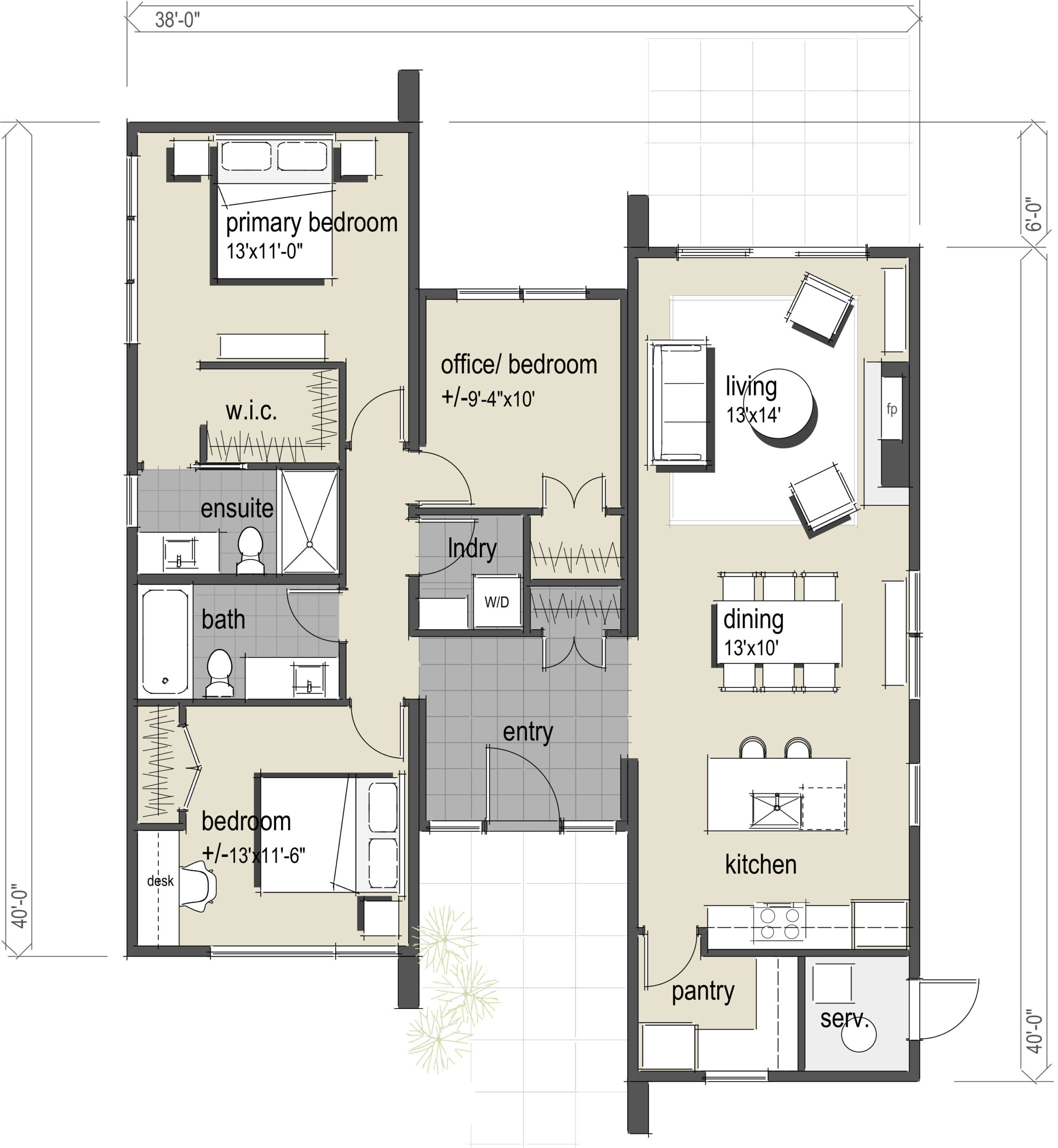 The Herringbone Modular Home Floorplan B